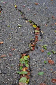 asphalt crack
